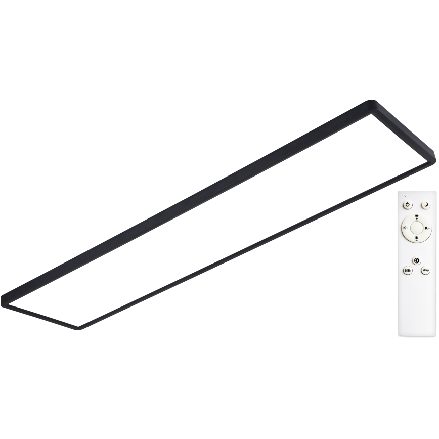 Top Light - LED Zatemnitveni panel REVIT LED/70W/230V 3000-6500K 120x30 cm črna + Daljinski upravljalnik
