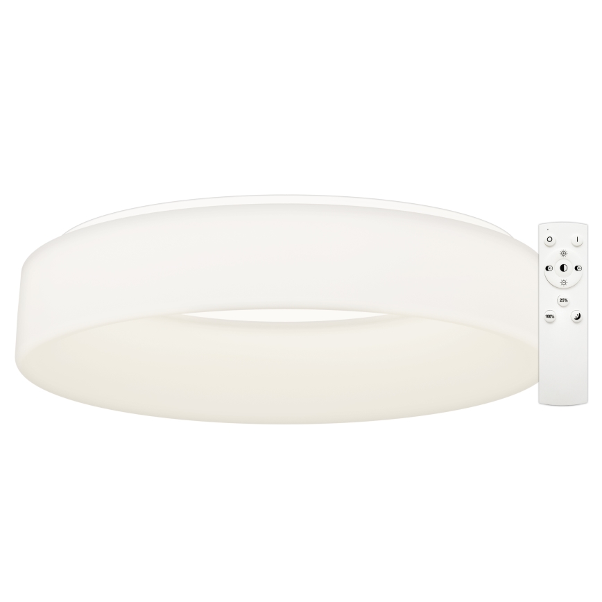 Top Light - LED stropna svetilka s funkcijo zatemnitve HALO LED/60W/230V 3000-6500K premer 60 cm bela + daljinski upravljalnik