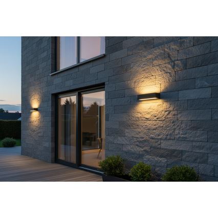 Top Light - LED Zunanja stenska svetilka IMOLA LED/16W/230V 3000/4000/6000K IP54 30 cm črna