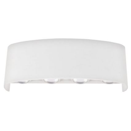 Top Light - LED Zunanja stenska svetilka RAY B LED/8W/230V IP44 4000K bela