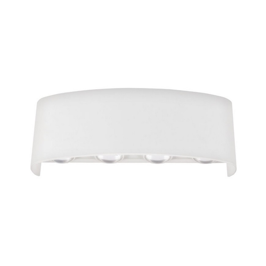 Top Light - LED Zunanja stenska svetilka RAY B LED/8W/230V IP44 4000K bela
