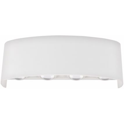 Top Light - LED Zunanja stenska svetilka RAY B LED/8W/230V IP44 4000K bela