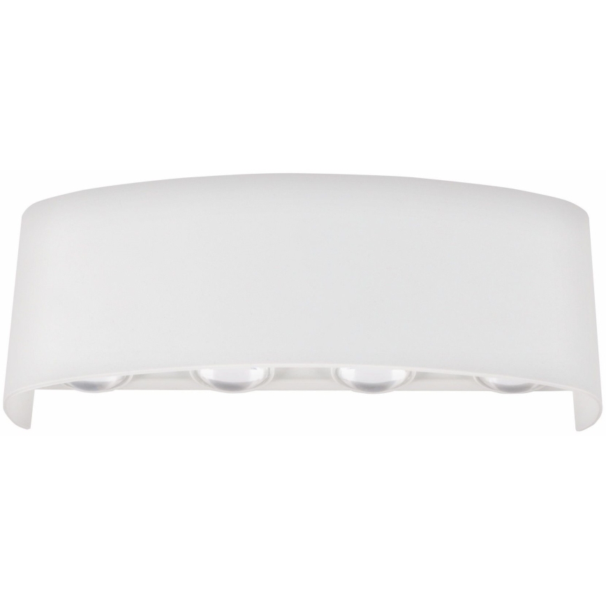 Top Light - LED Zunanja stenska svetilka RAY B LED/8W/230V IP44 4000K bela