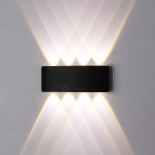 Top Light - LED Zunanja stenska svetilka LED/8W/230V IP44 4000K črna