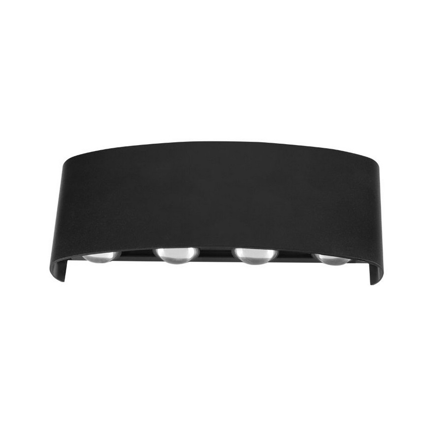Top Light - LED Zunanja stenska svetilka LED/8W/230V IP44 4000K črna