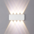 Top Light - LED Zunanja stenska svetilka RAY B LED/8W/230V IP44 4000K bela