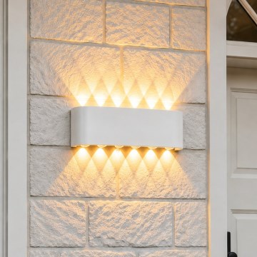 Top Light - LED Zunanja stenska svetilka RAY LED/10W/230V 3000/4000/6500K IP54 bela