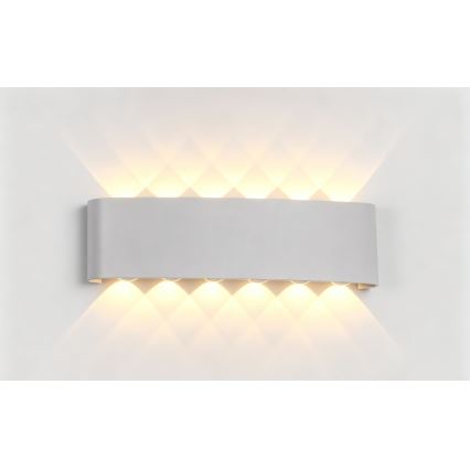 Top Light - LED Zunanja stenska svetilka RAY LED/10W/230V 3000/4000/6500K IP54 bela