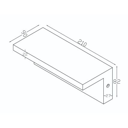 Top Light - LED zunanja stenska svetilka s senzorjem gibanja ELON LED/10W/230V 3000/4000/6000K IP54 črna