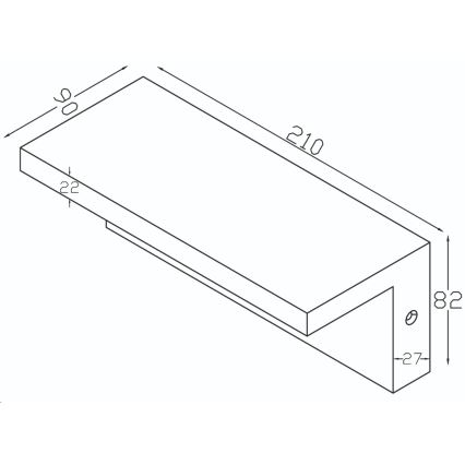 Top Light - LED Zunanja stenska svetilka s senzorjem ELON LED/10W/230V 4000K IP54