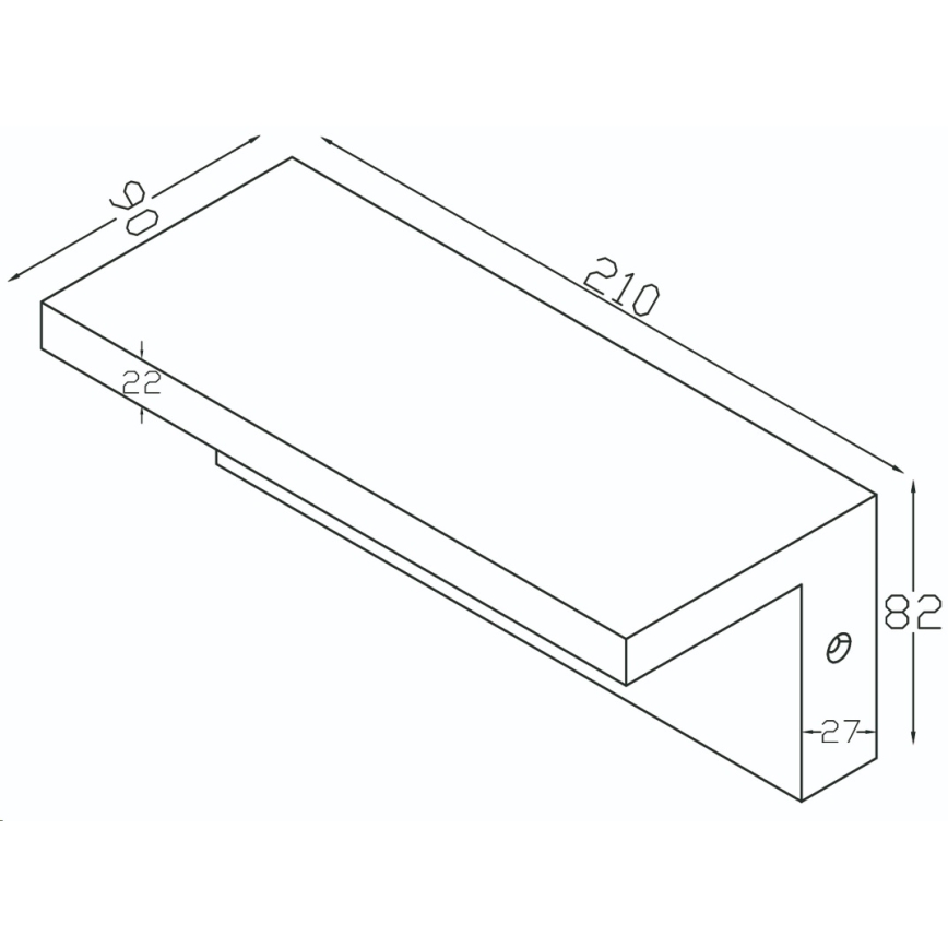 Top Light - LED Zunanja stenska svetilka s senzorjem ELON LED/10W/230V 4000K IP54