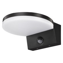 Top Light - LED Zunanja stenska svetilka s senzorjem NOVARA LED/15W/230V IP65 črna