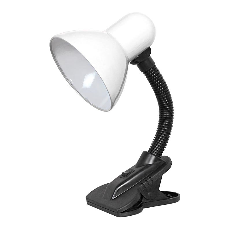 Top Light - Luč s sponko 1xE27/60W/230V bela