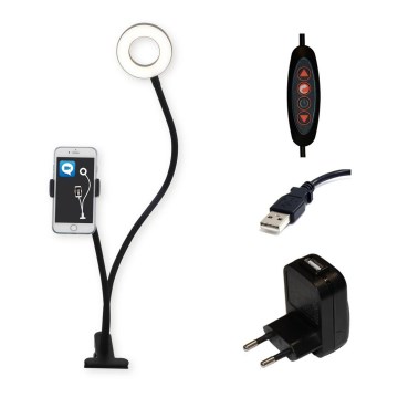 Top Light Neck C - LED Namizna svetilka s držákem LED/5W/230V črna