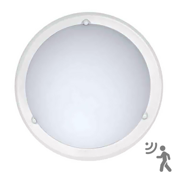 Top Light - Senzorska stropna svetilka 5502/40/B/MWS 2xE27/60W