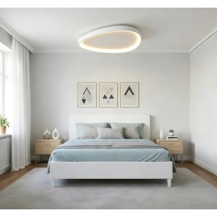 Top Light - LED Zatemnjivo stropno svetilo ECLIPSE LED/55W/230V 3000-6500K premer 60 cm bela + daljinski upravljalnik