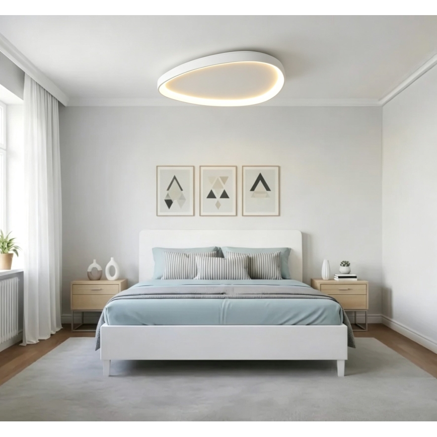 Top Light - LED Zatemnjivo stropno svetilo ECLIPSE LED/55W/230V 3000-6500K premer 60 cm bela + daljinski upravljalnik