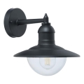 Top Light - Zunanja stenska svetilka VERONA 1xE27/12W/230V IP44 črna