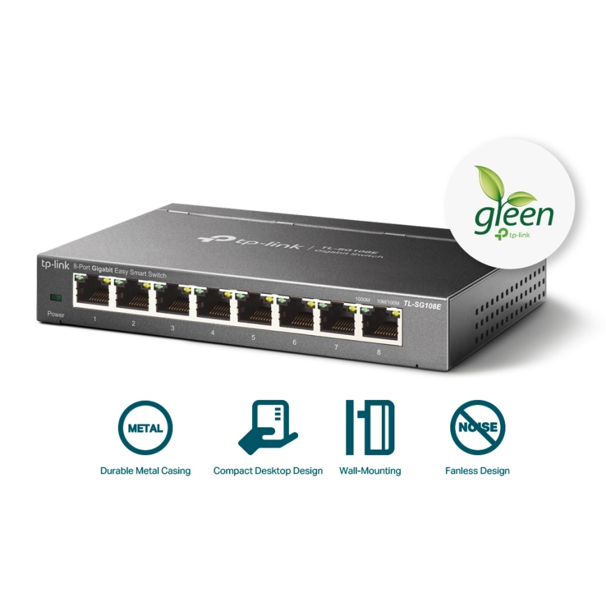 TP-Link - 8-portno gigabitno Easy Smart stikalo