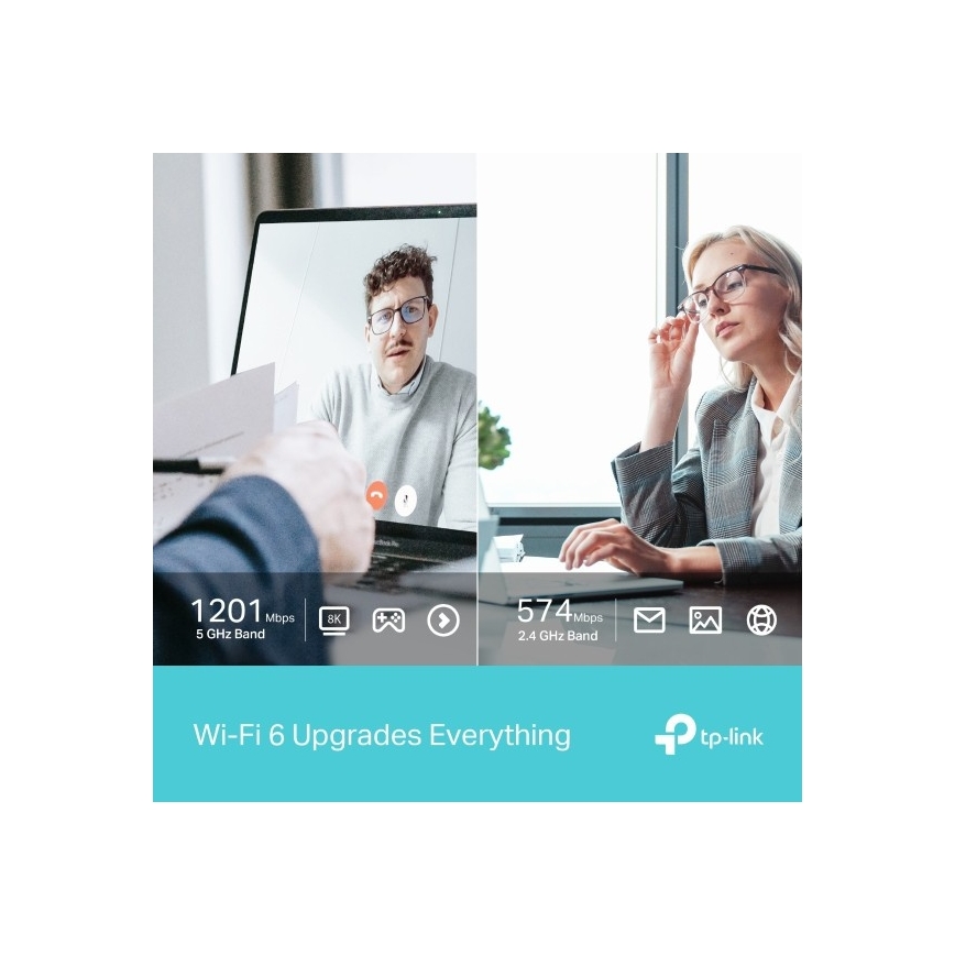 TP-Link - Dvopasovni brezžični USB adapter z Wi-Fi 6 Archer TX20U