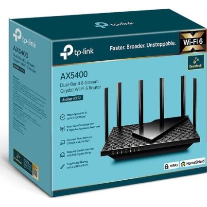 TP-Link - Dvopasovni gigabitni Wi-Fi 6 usmerjevalnik Archer AX72