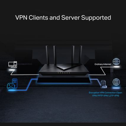 TP-Link - Dvopasovni multigigabitni Wi-Fi 6 usmerjevalnik s 2,5G priključkom Archer AX55 Pro