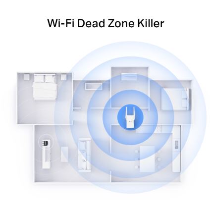 TP-Link - Dvopasovni Wi-Fi 6 razširjevalec RE705X