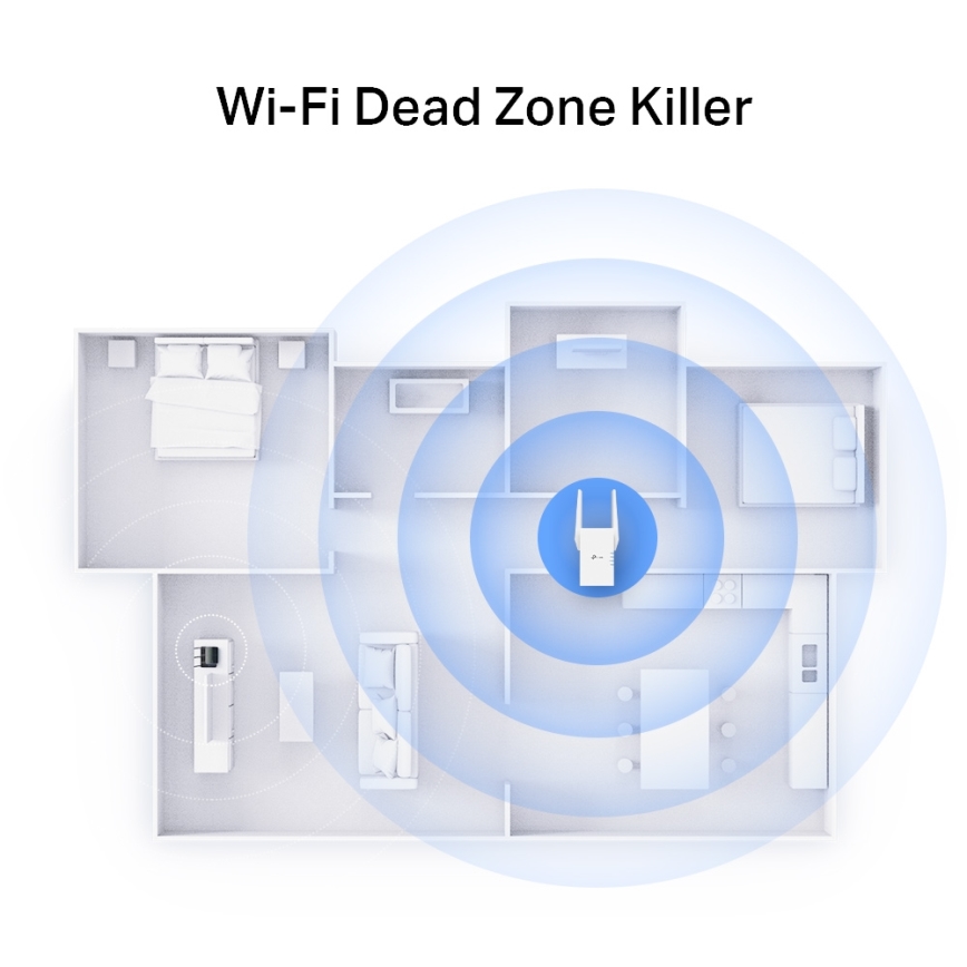 TP-Link - Dvopasovni Wi-Fi 6 razširjevalec RE705X