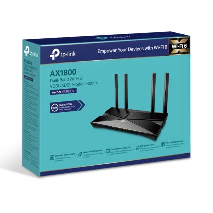TP-Link - dvopasovni Wi-Fi 6 VDSL/ADSL modem-usmerjevalnik