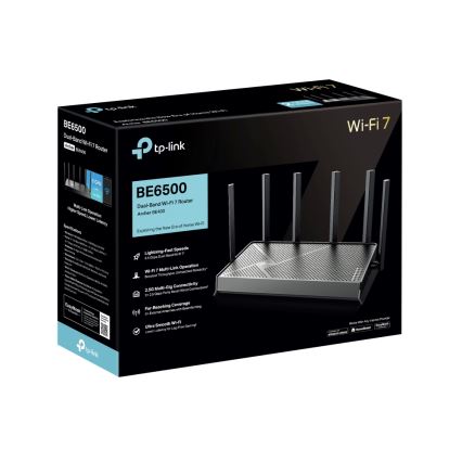 TP-Link - dvopasovni Wi-Fi 7 usmerjevalnik Archer BE400