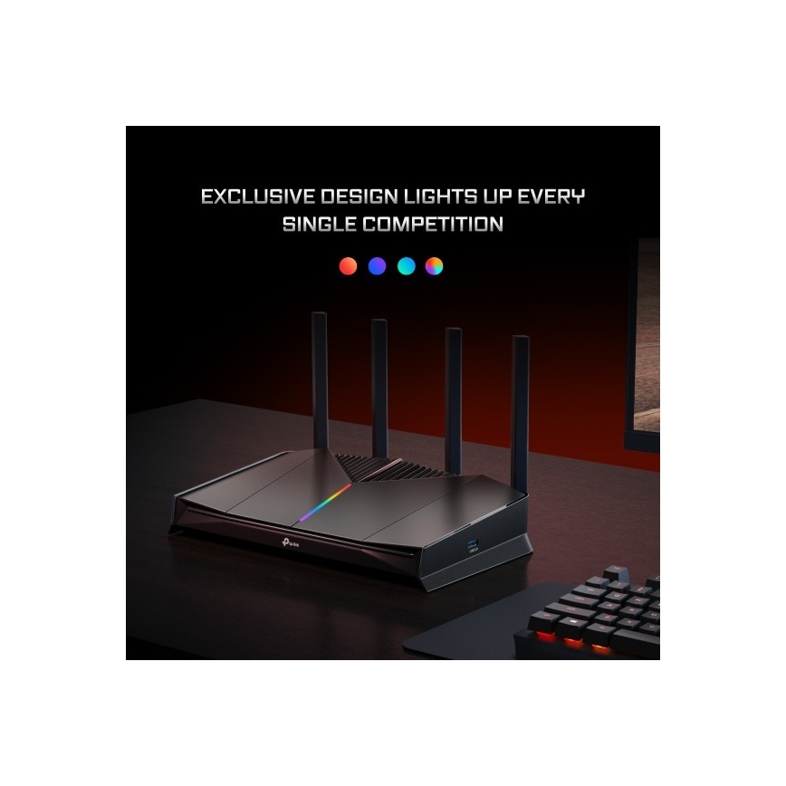TP-Link - Igralni dvopasovni Wi-Fi 7 usmerjevalnik Archer GE230