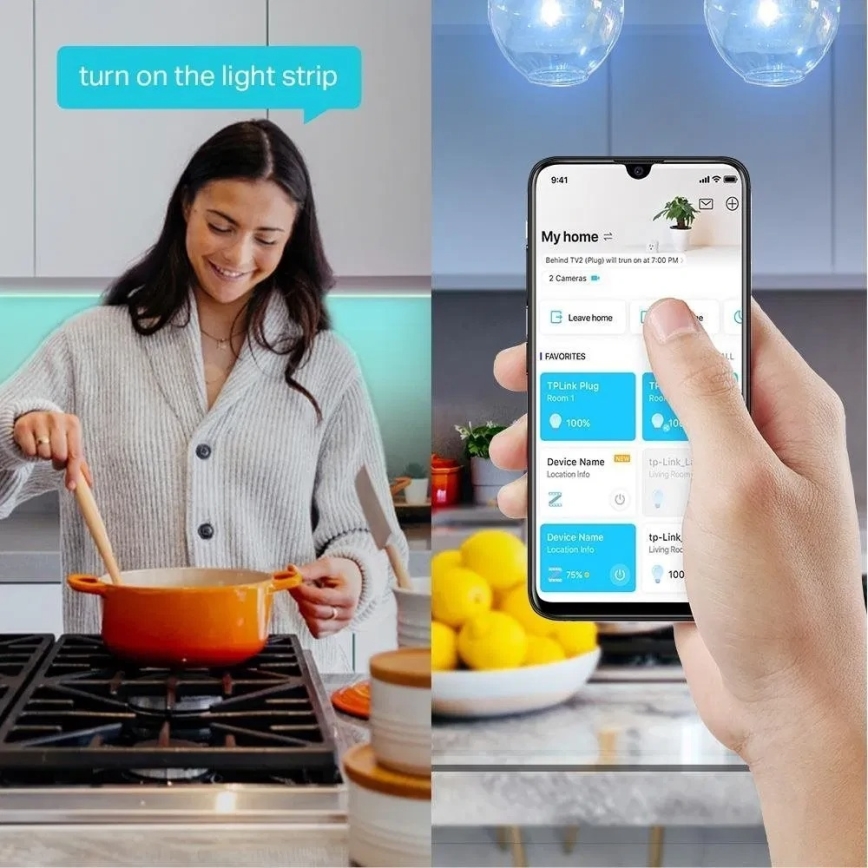 TP-Link - LED RGBW zatemljiv trak 5 m LED/13,5W/230V Wi-Fi