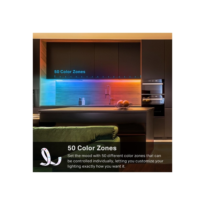 TP-Link - LED RGBW zatemljiv trak 5 m LED/13W/230V Wi-Fi