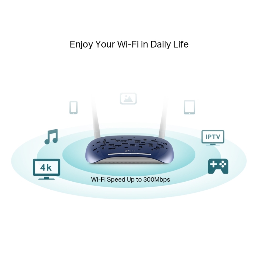 TP-Link - Modem in usmerjevalnik 300Mbps Wireless N VDSL/ADSL TD-W9960 Wi-Fi