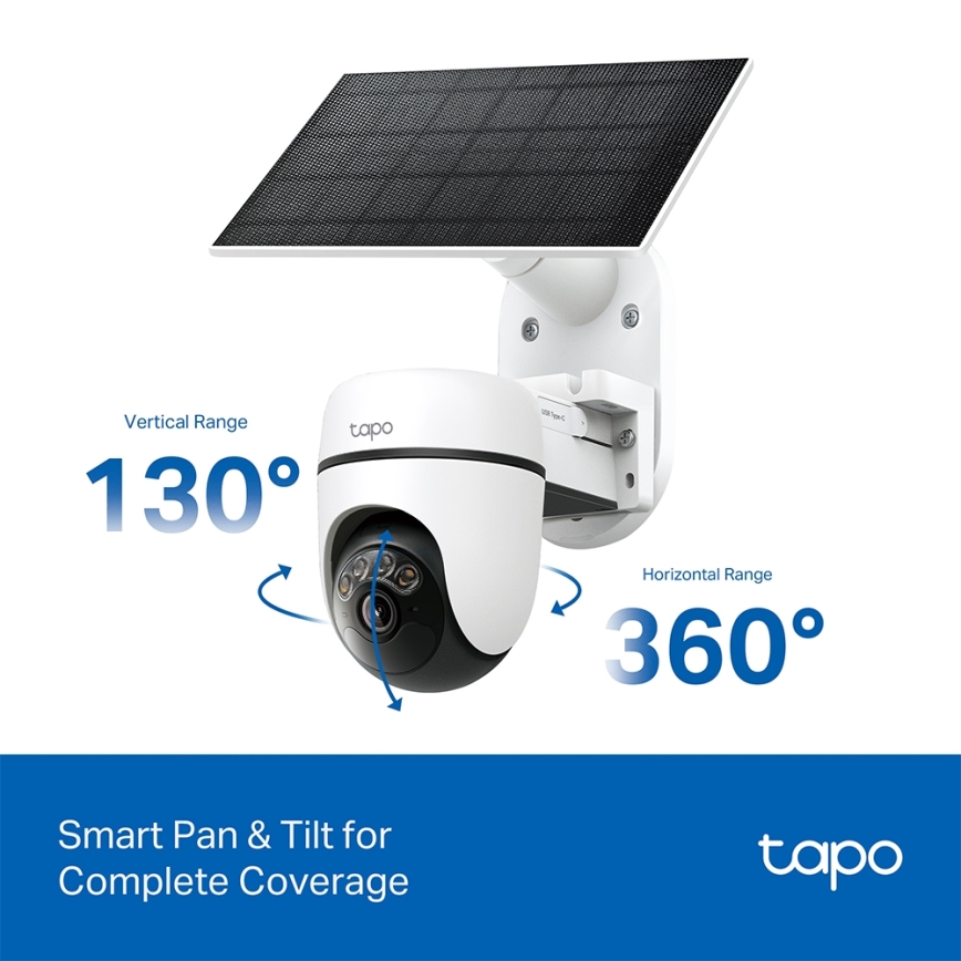 TP-Link - Pametna solarna kamera 5V IP65 Wi-Fi