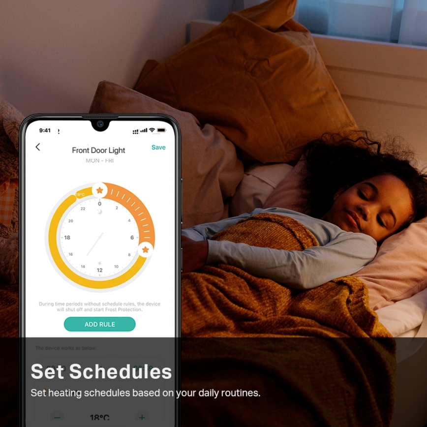 TP-Link - Pametna termostatska glava z LCD zaslonom 2xAA Tuya