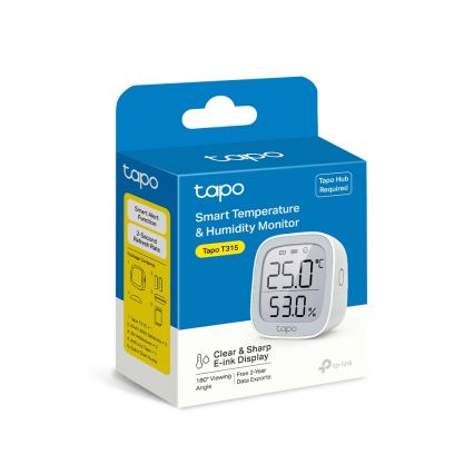 TP-Link - Pametni merilec temperature in vlažnosti (2× AAA, Wi-Fi)
