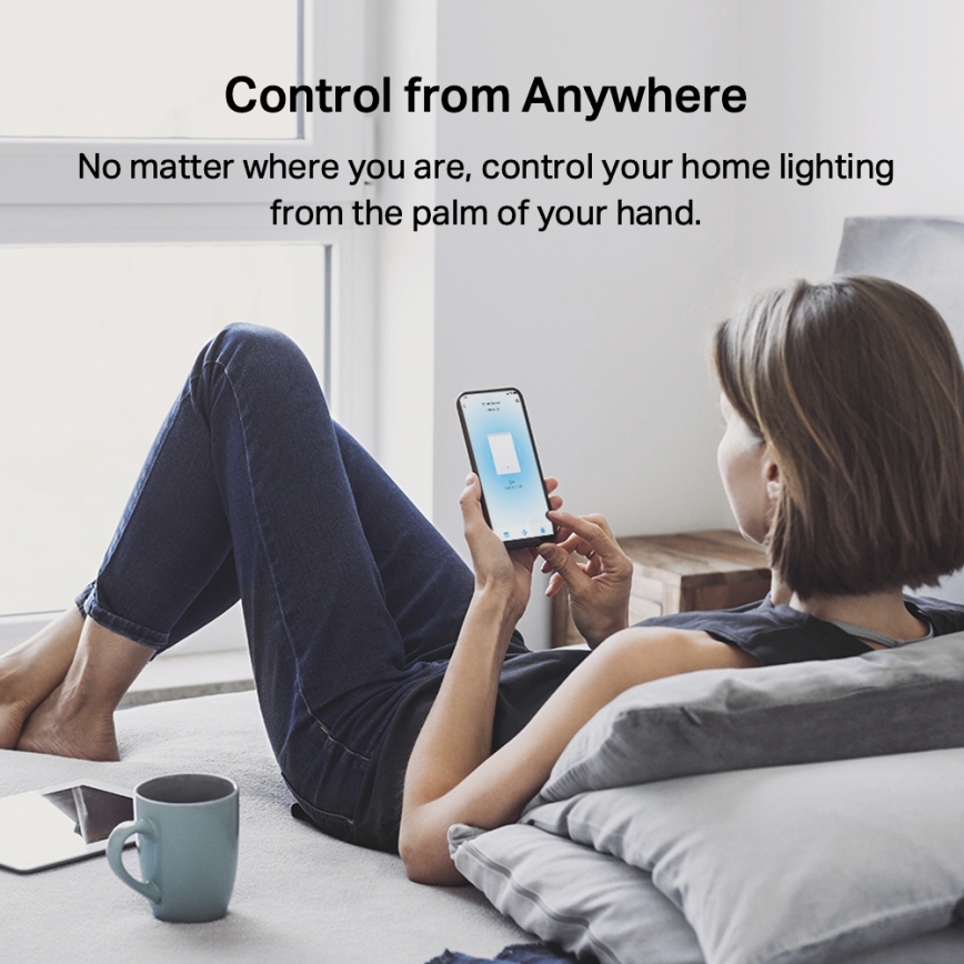 TP-Link - Pametno dvojno stikalo za luči 2xAAA Wi-Fi