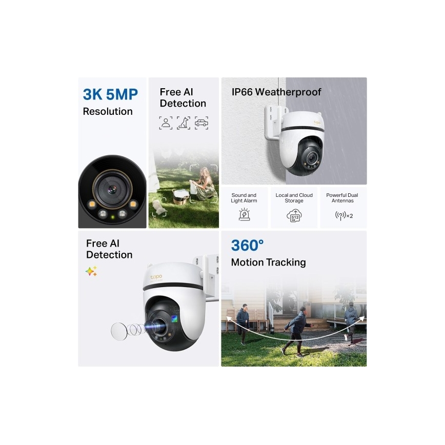 TP-Link - Zunanja kamera IP66 Wi-Fi