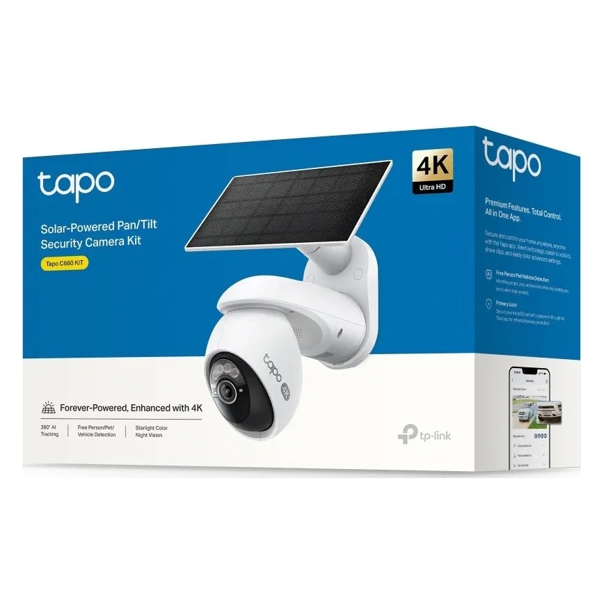 TP-Link - Zunanja solarna kamera s senzorjem IP65 Wi-Fi