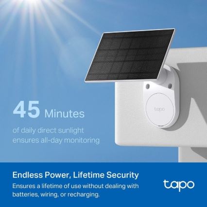 TP-Link - Zunanja solarna kamera s senzorjem IP65 Wi-Fi