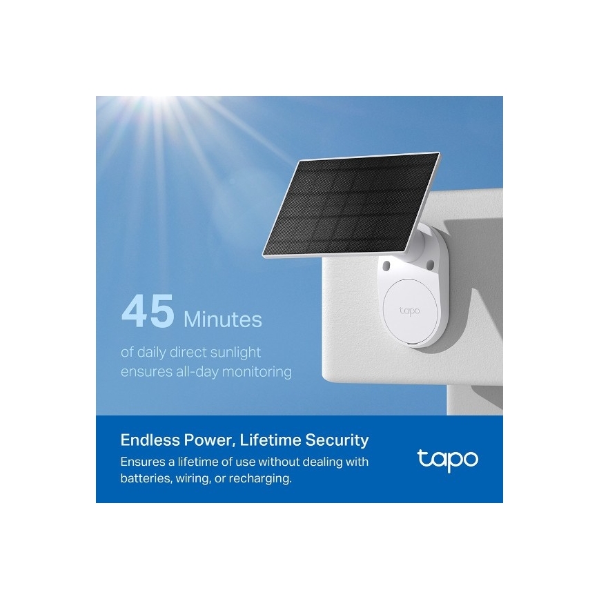 TP-Link - Zunanja solarna kamera s senzorjem IP65 Wi-Fi