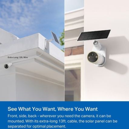 TP-Link - Zunanja solarna kamera s senzorjem IP66 Wi‑Fi