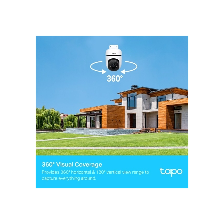 TP-Link - Zunanja Wi-Fi kamera z IP65 zaščito in senzorjem