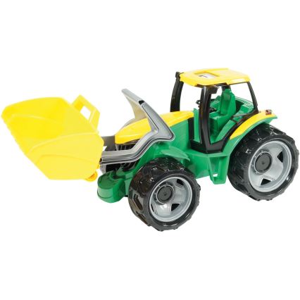 Traktor s prednjo žlico, 65 cm, v zeleno/rumeni barvi