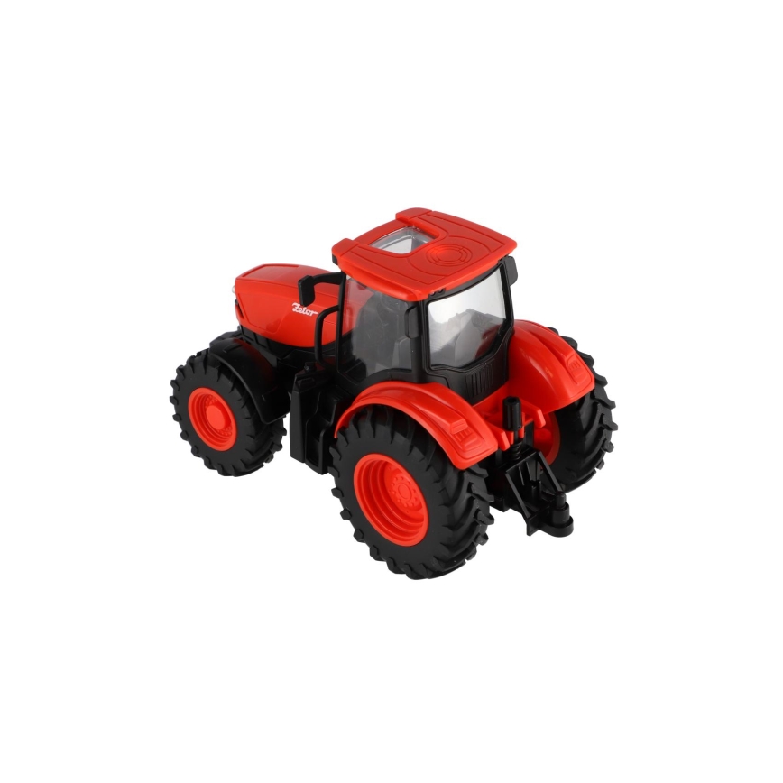 Traktor Zetor z odprto prikolico 2xAA + daljinsko upravljanje