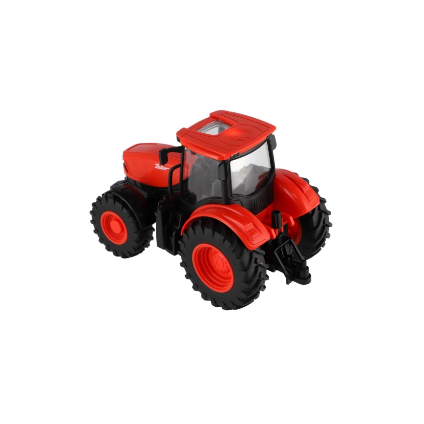 Traktor Zetor z vlekom, napajan z 2xAA baterijami, vključno z daljinskim upravljalnikom