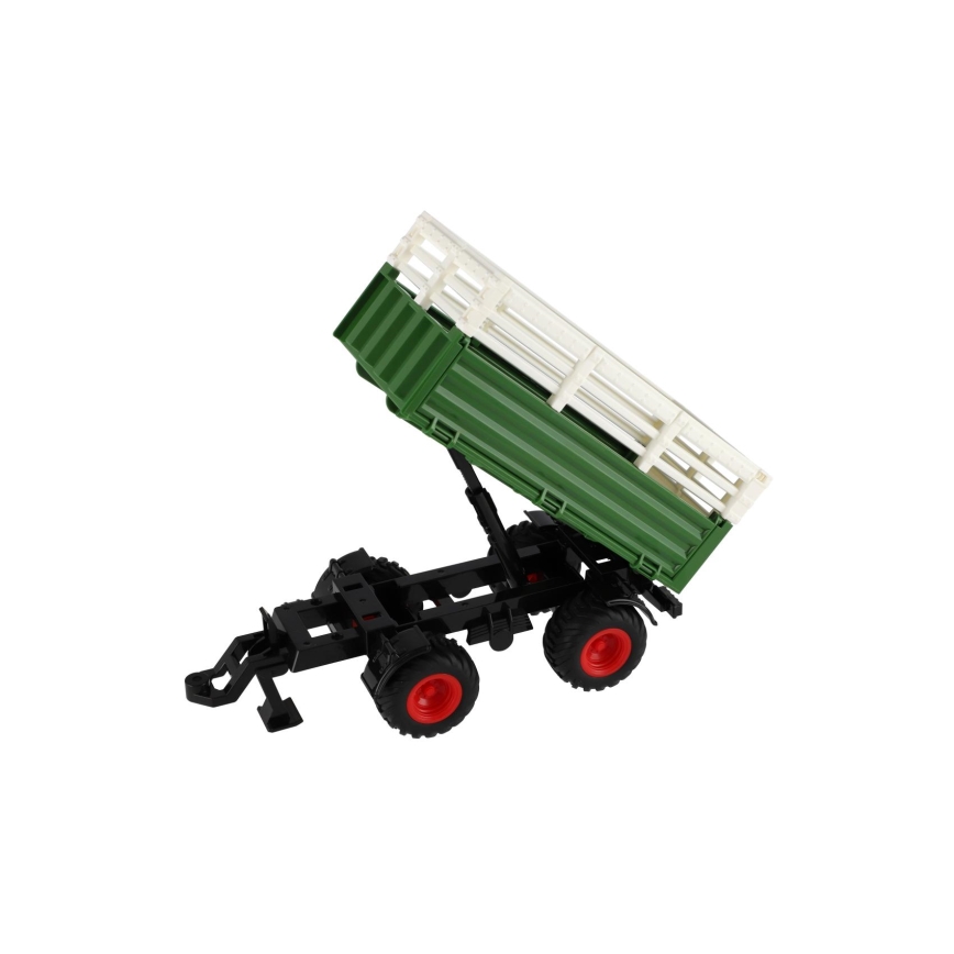 Traktor Zetor z vlekom, napajan z 2xAA baterijami, vključno z daljinskim upravljalnikom