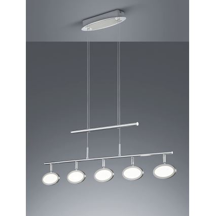 Trio - LED Lestenec na vrvici DUELLANT 5xLED/4,3W/230V