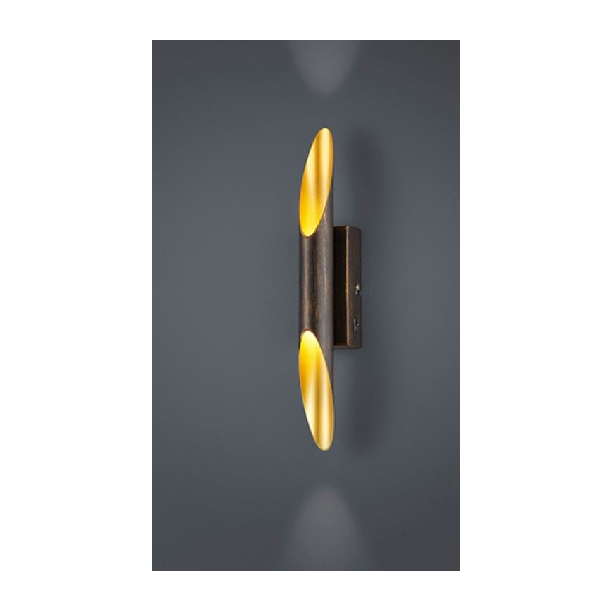 Trio - LED Stenska svetilka BOLERO 2xLED/3,1W/230V CRI 90 baker